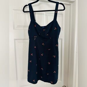 Old Navy Navy Blue Dress with Cherry Accents